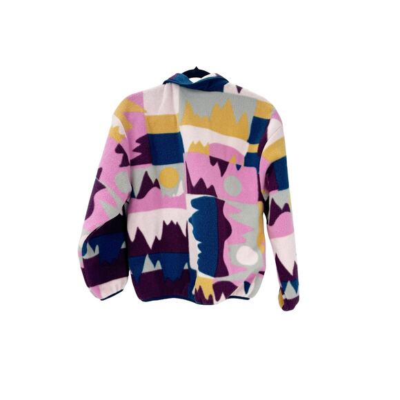 Patagonia Fleece Synchilla Jacket Geometric Frontera Marble Pink Size XS NWT - Picture 9 of 12